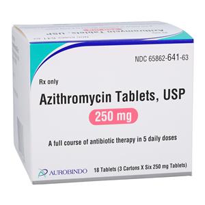 Azithromycin Tablets 250mg Box 3x6UD/Bx