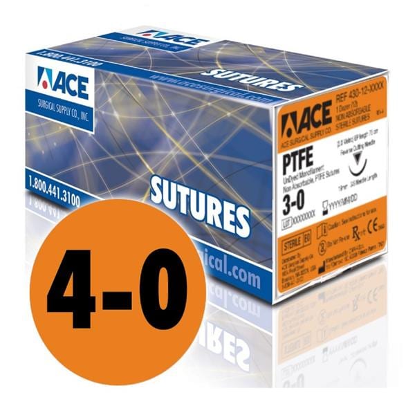 Suture 4-0 18" PTFE FS-3 12/Bx