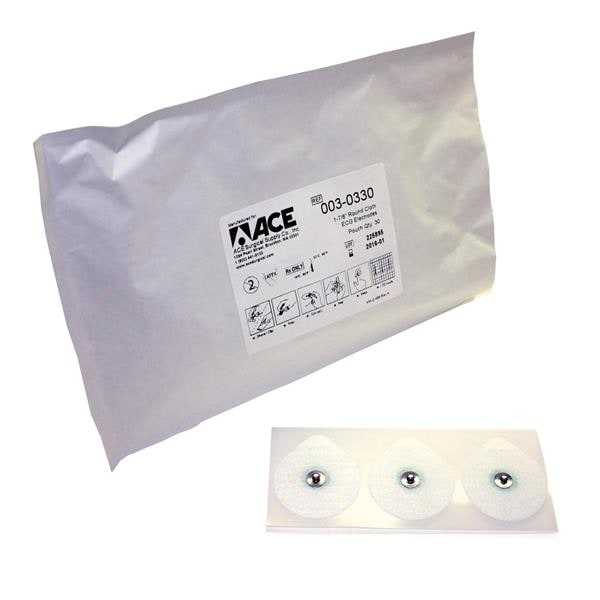 Ace Electrode 1-7/8" Round Cloth Disposable 30/Pk