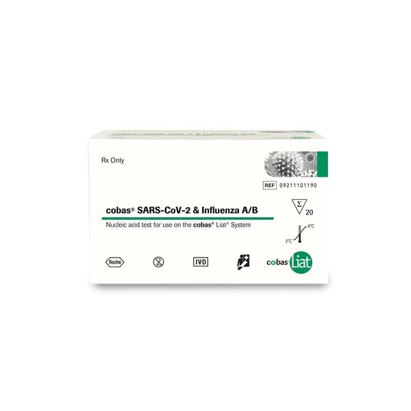 Cobas Sars-CoV-2 & Flu A+B Assay Kit CLIA Waived For Cobas Liat 20/Bx