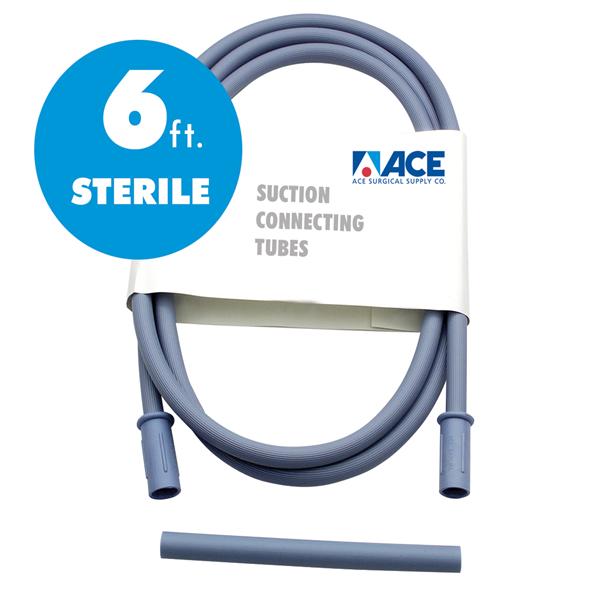 Sterile Suction Tubing 6 Feet Disposable With Adapter 20/Ca