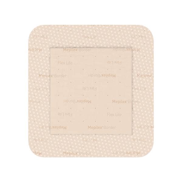 Mepilex Border Flex Lite Foam Wound Dressing 4x4" Square Tan