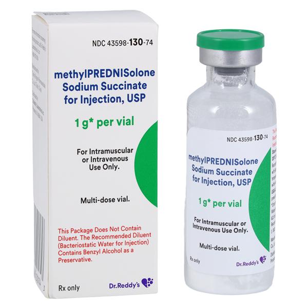 Methylprednisolone Sodium Succinate Injection 1gm MDV 30mL Ea