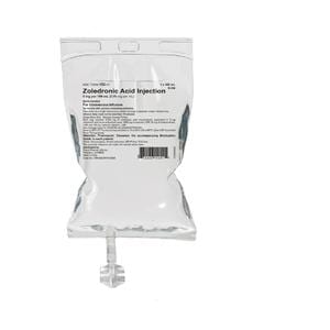 Zoledronic Acid Injection 5mg/100mL Bag 100mL Ea