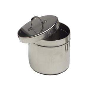 Needle/Ointment Jar Stainless Steel Silver 1/4qt