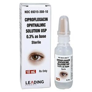 Ciprofloxacin HCl Ophthalmic Solution 0.3% Bottle 10mL 10mL/Bt