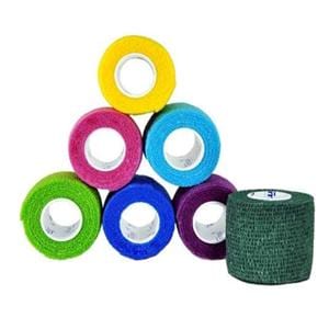 Co-Ease Cohesive Bandage Elastic 1"x5yd Assorted Non-Sterile 60/Bx, 12 BX/CA