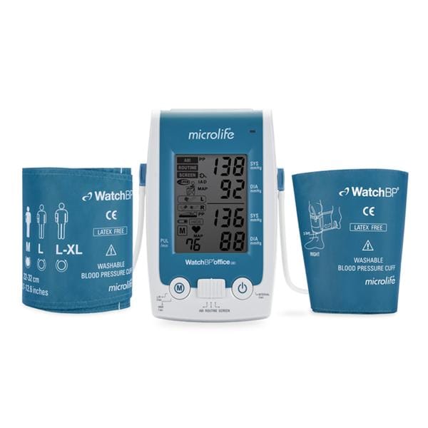 Blood Pressure Blue /White Latex-Free Arm/Ankle Digital LCD Display Ea