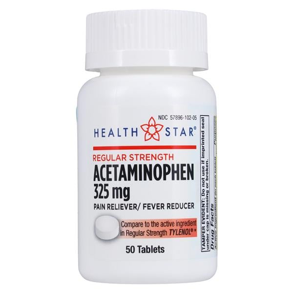 Acetaminophen Tablets 325mg Bottle 50/Bt