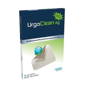 UrgoClean AG Silver Wound Dressing 6x8" Sterile Rectangle