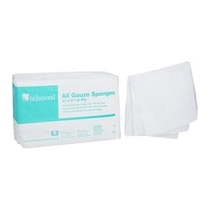 Cotton All-Gauze Sponge 4x4" 8 Ply Non-Sterile Square LF