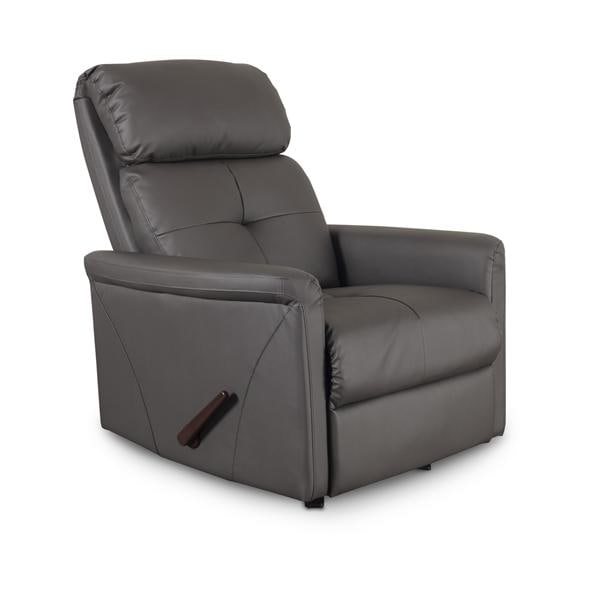 Hamilton Collection Rocking Recliner Antimicrobial Vinyl 330 Cap Mnl StlGry Ea