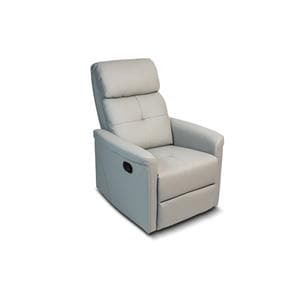 Hamilton Collection Non-Rocking Recliner Antimicrobial Vinyl 330 Cap Mnl Gry Ea