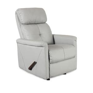 Hamilton Collection Rocking Recliner Antimicrobial Vinyl 330 Cap Mnl Gry Ea