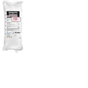 Heparin Sodium Injection 2U/mL Bag 1000mL 12/Pk