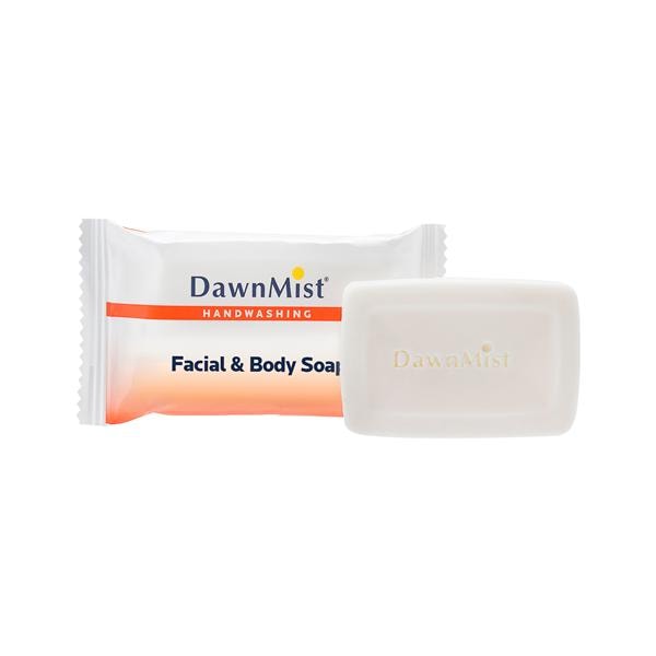 DawnMist Facial & Body Soap Bar 0.45oz Individually Wrapped #1/2 500/Ca