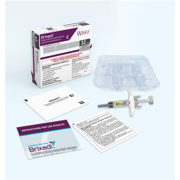 Brixadi Subcutaneous Injection 32mg Weekly Prefilled Syringe 0.64mL Ea