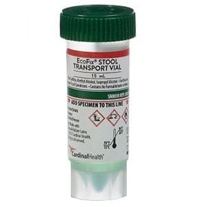 EcoFix Stool Transport Vial 15mL 120/Ca