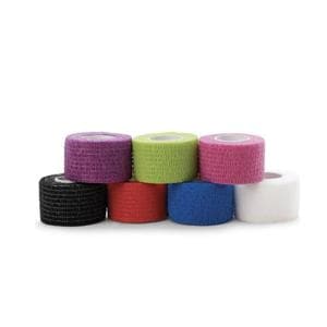 Self-Adherent Wrap Elastic 1.5"x5yd Assorted Non-Sterile 48/Ca