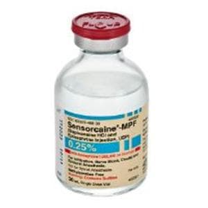 Sensorcaine MPF w/Epinephrine Injection 0.25% 1:200,000 PF SDV 30mL 25/Package