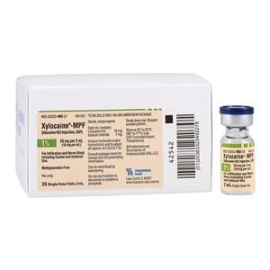 Xylocaine MPF Injection 1% Preservative Free SDV 2mL 25/Pk
