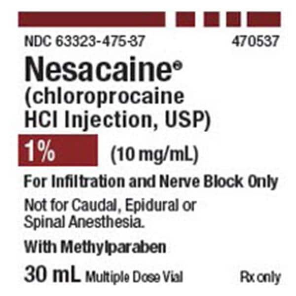 Nesacaine Injection 1% MDV 30mL 25/Pk