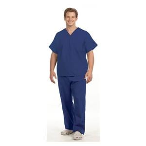 Scrub Pant 65% Polyester / 35% Cotton 1 Pocket 2X Large Cobalt Blue Unisex Ea