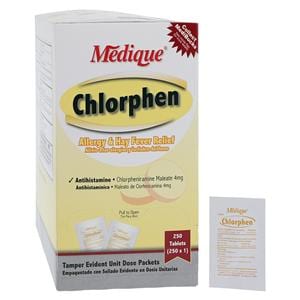 Chlorphen Oral Tablets 4mg Unit Dose Packet 250x1/Bx, 12 BX/CA
