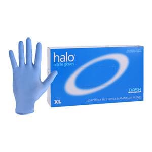 Halo Nitrile Exam Gloves X-Large Dark Blue Non-Sterile, 10 BX/CA