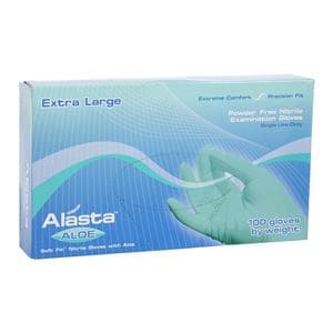 Alasta Aloe Nitrile Exam Gloves X-Large Green Non-Sterile