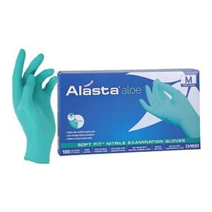 Alasta Aloe Nitrile Exam Gloves Medium Green Non-Sterile