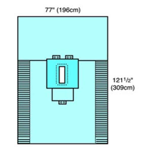 Laparotomy Pack 2 Fan-Folded Drape Sheet 40x57", 5 PK/CA