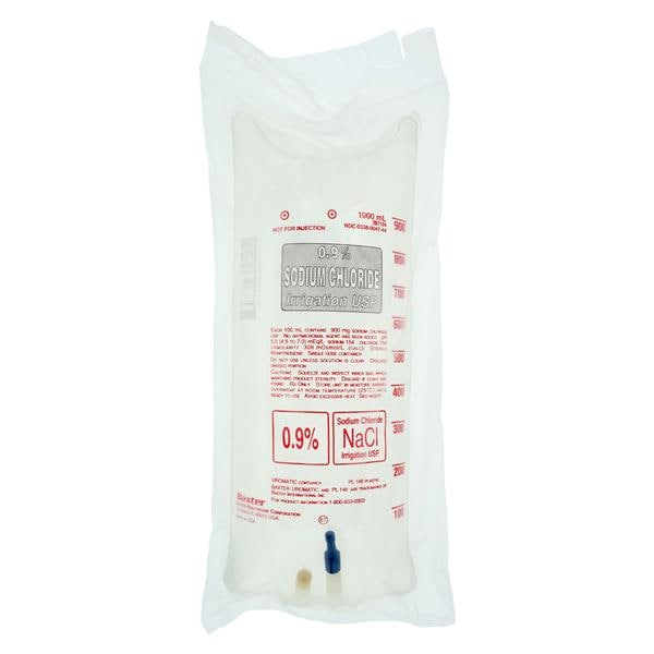 Irrigation Solution Sodium Chloride 0.9% 1000mL Uromatic Plastic Bag Ea