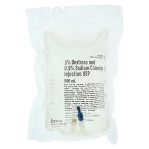 Viaflex IV Injection Solution Dextrose 5%/Sodium Chloride 0.9% 500 Plstc Cntn Ea