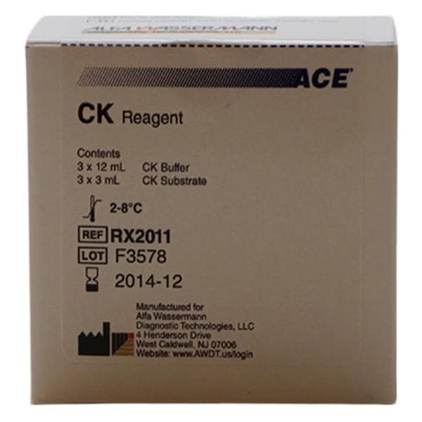 Creatine Kinase Reagent B:3x12mL/Subs:3x3mL 750 Count Ea