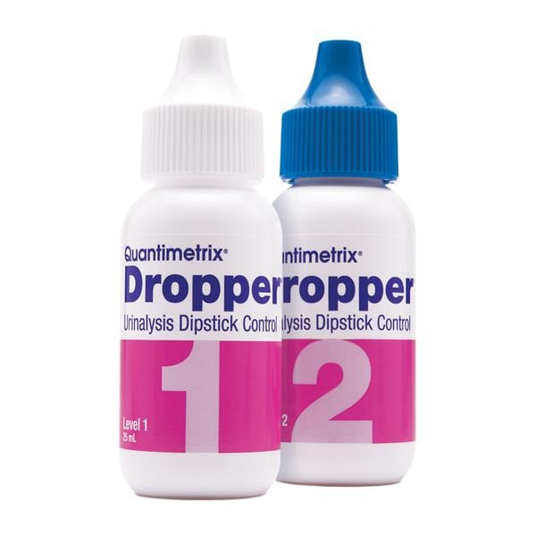 Dropper Urinalysis Dipstick Bi-Level Control Set For Custom 4/Bx
