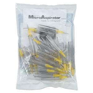 Microaspirator Needle Tip Yellow 18 Gauge 24/Pk