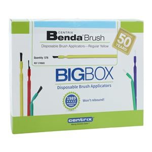 Benda Brush Bendable Brushes Yellow Regular Point 576/Bx