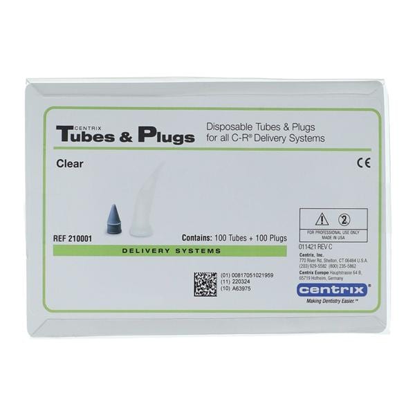 PCR Tube & Plug Clear 100/Pk