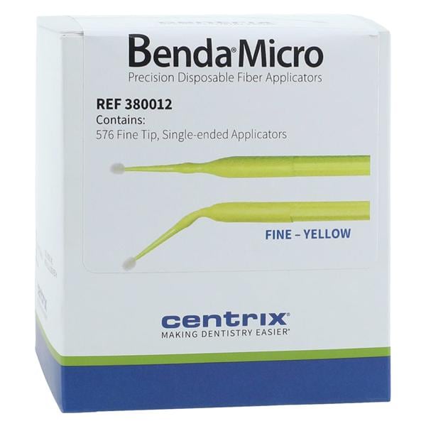 Benda Micro Bendable Micro Applicator Yellow 576/Bx