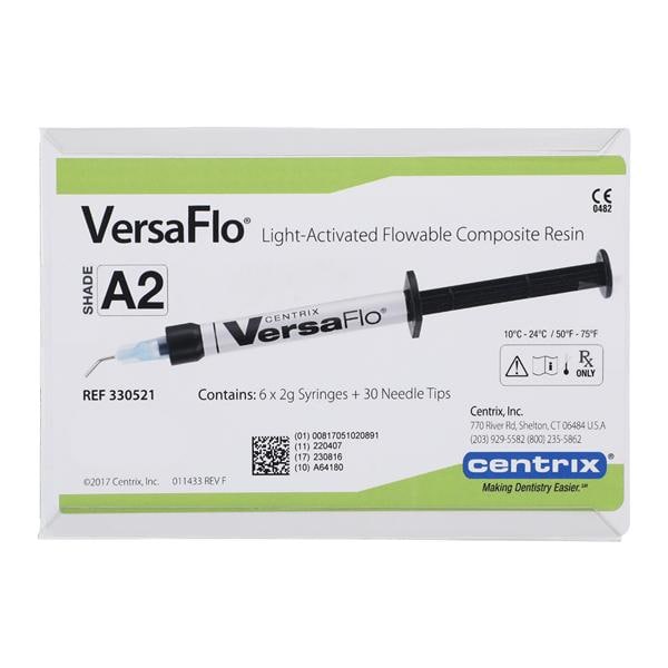 VersaFlo Flowable Composite A2 Syringe Bulk Kit 6/Pk