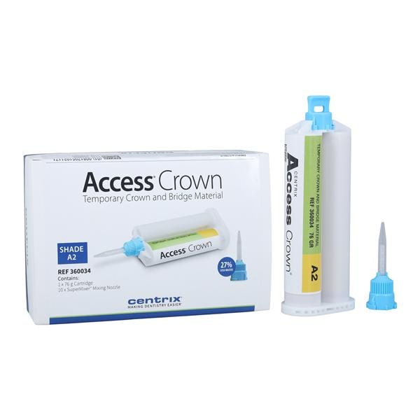 Access Crown Temporary Material 76 Gm Shade A2 Cartridge Kit