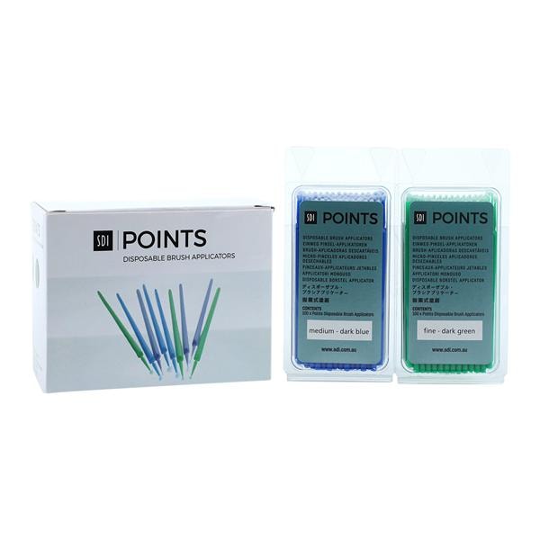 Points Bendable Applicator Brush Assorted 400/Bx