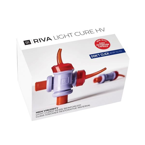 Riva Light Cure HV Glass Ionomer Capsule A3.5 Refill 50/Bx