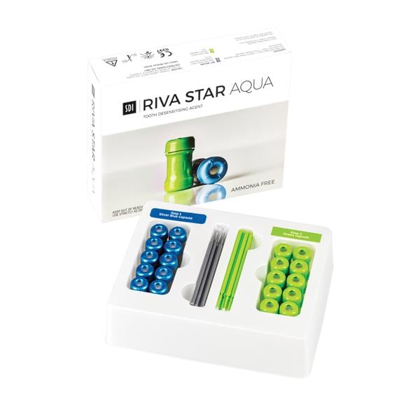Riva Star Aqua Silver Fluoride Desensitizer 2 Step / 10 Patient 20/Bx