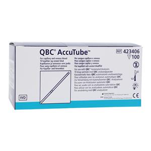 QBC Accutube Capillary Tube For Autoread or Autoread Plus 100/Bx