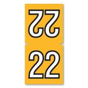 SYCOM 2022 TOP TAB LABELS YELLOW 252/Pk