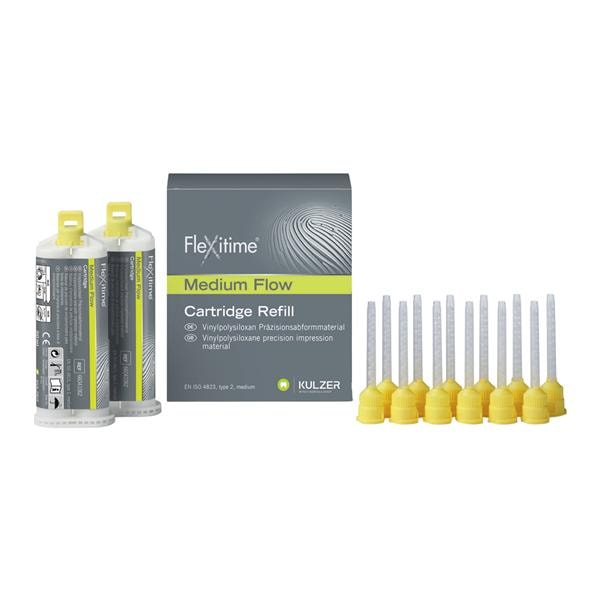 Flexitime Impression Material 2 1/2 Minute Set 50 mL Medium Flow Refill 2/Bx