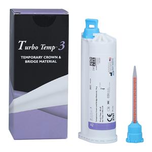 Turbo Temp 3 Temporary Material 76 Gm Shade A2 Cartridge Refill Package