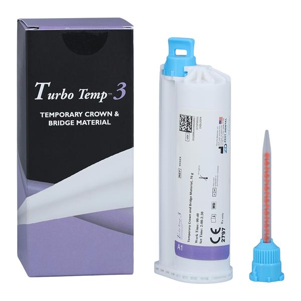 Turbo Temp 3 Temporary Material 76 Gm Shade A1 Cartridge Refill Package